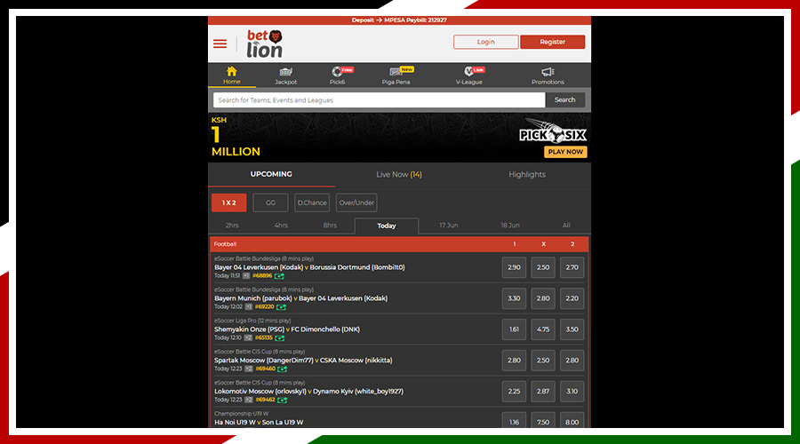 betlion website — kenya bookmaker