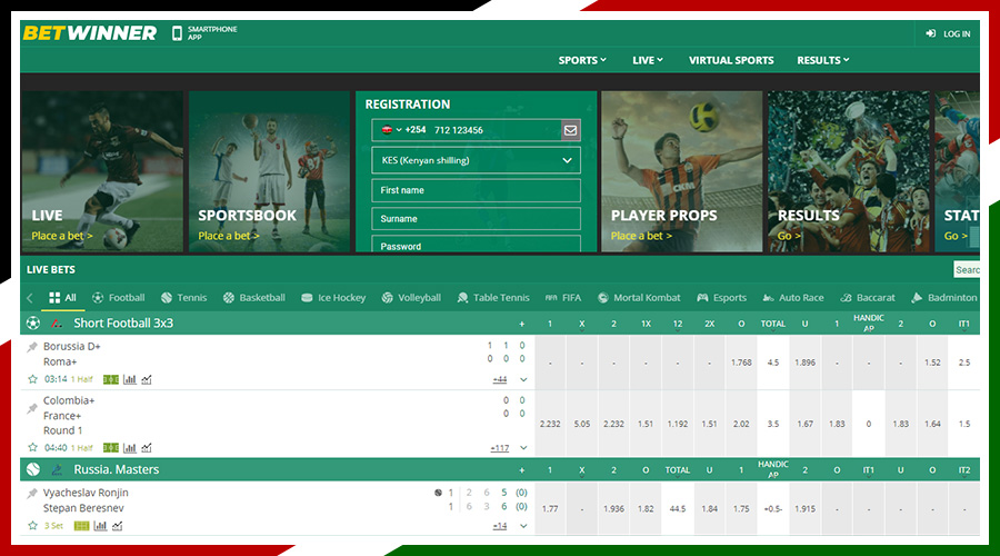 Betwinner — Kenyan Bookie Website — Sports Betting