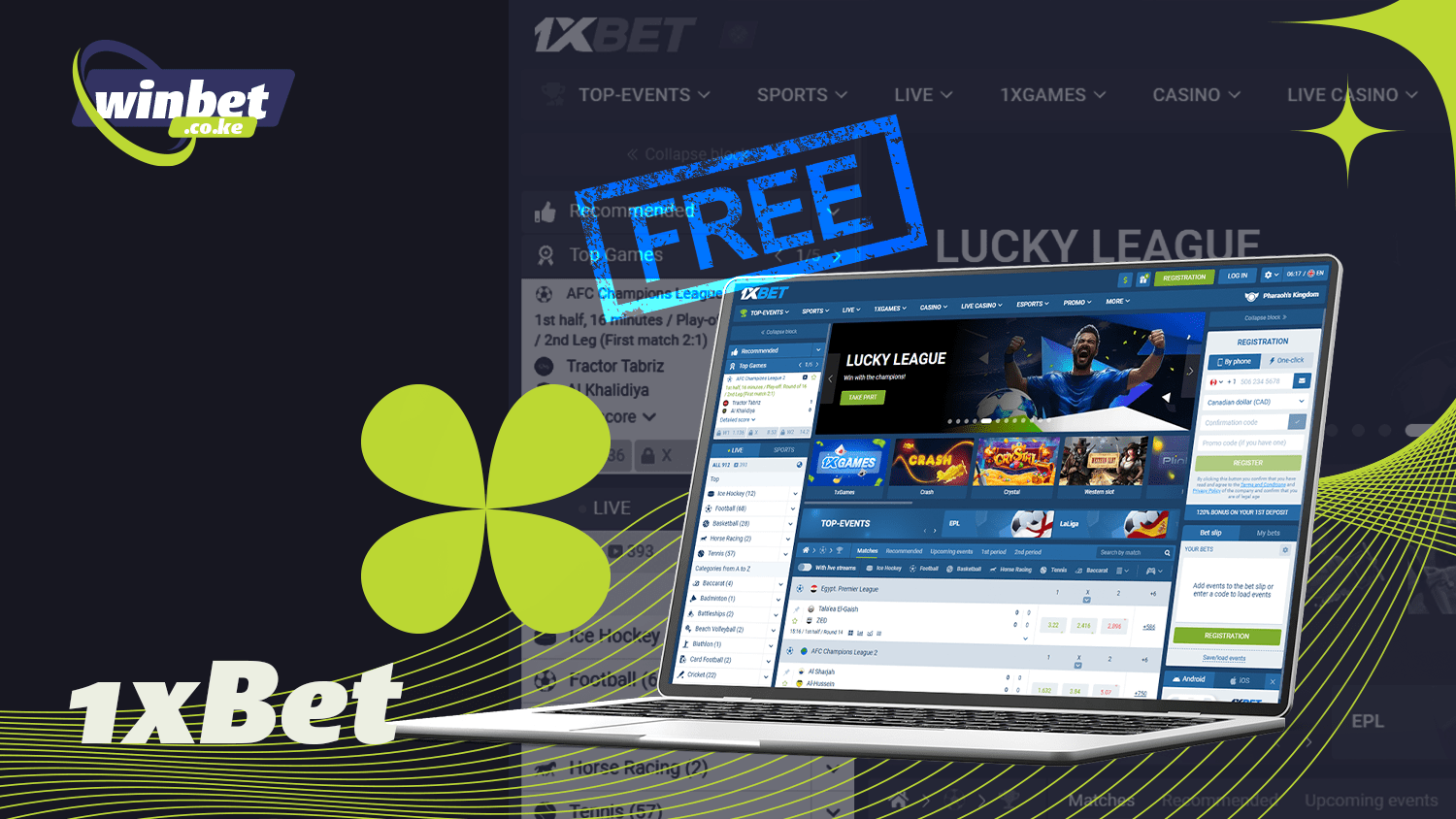Best bookmaker 1xbet for free bets
