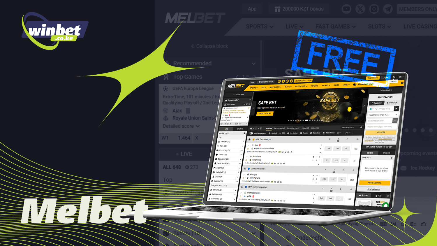 Best bookmaker Melbet for free bets