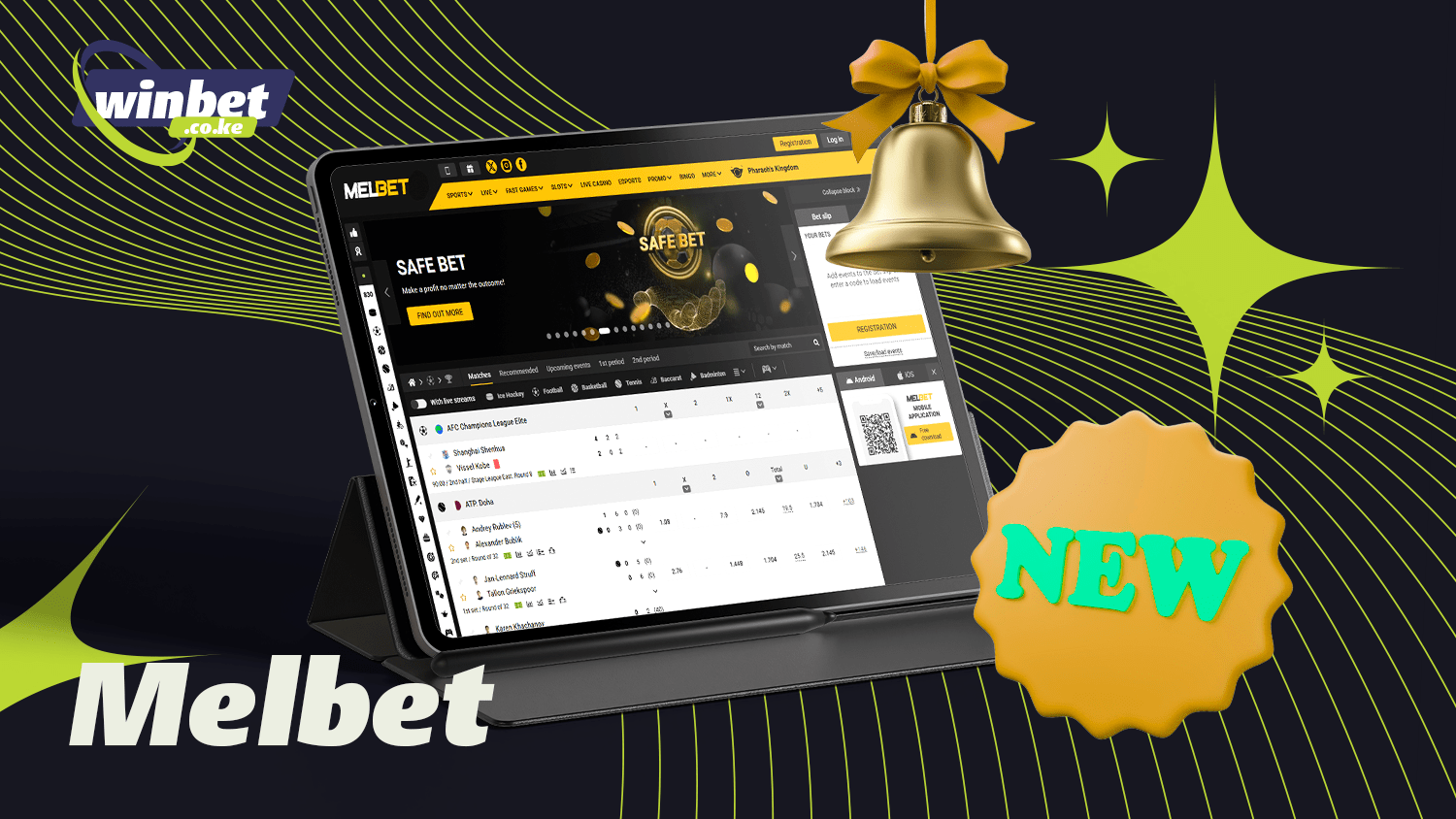 One of the new bookmakers for sports betting is Melbet