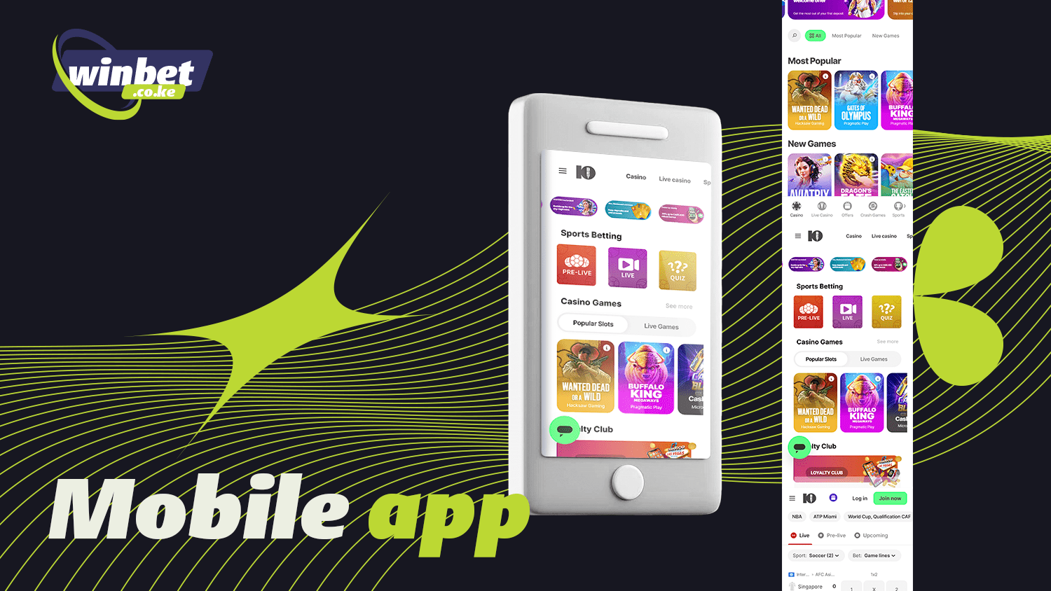 10bet Kenya allows you to use its services through an app