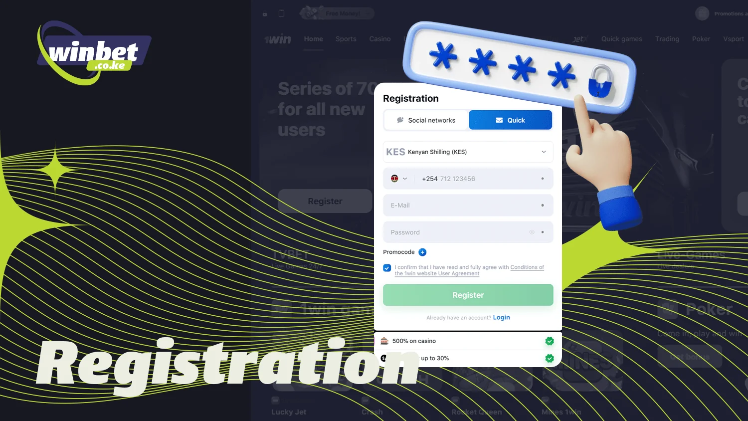 Every Kenyan should register with 1win