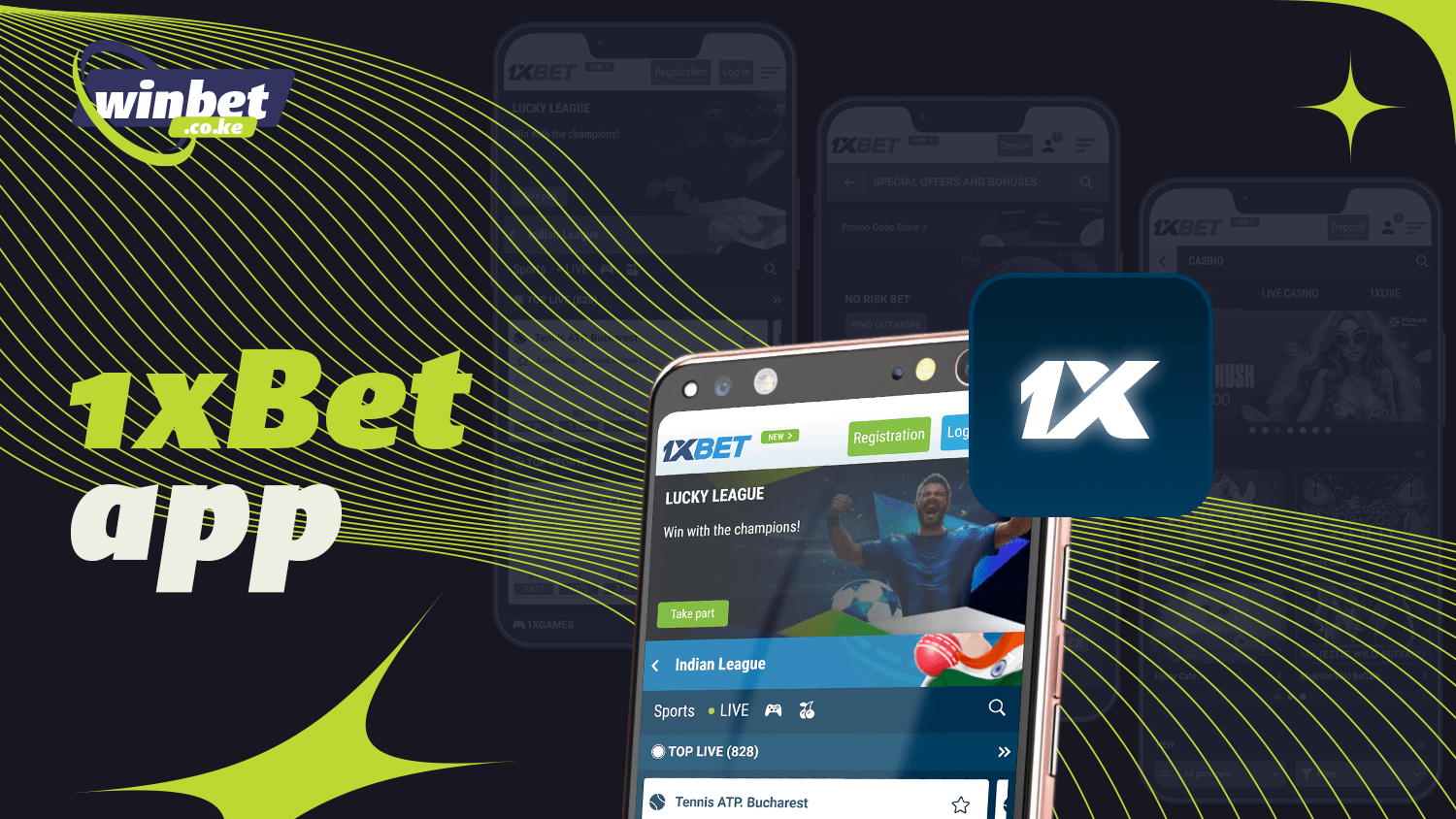 1xBet app is suitable for sports betting in Kenya