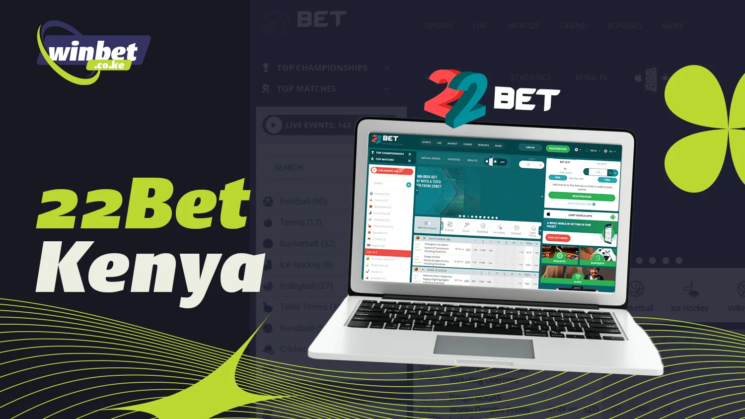 Voorbeeld van een casino-interface ter illustratie