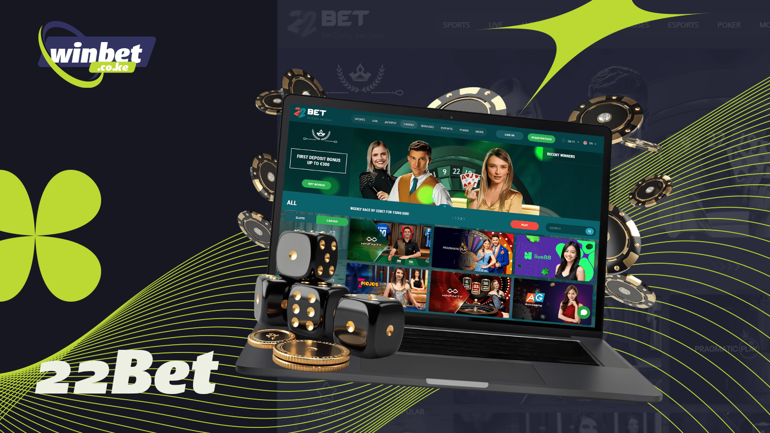 Of the best online casinos in Kenya is 22bet