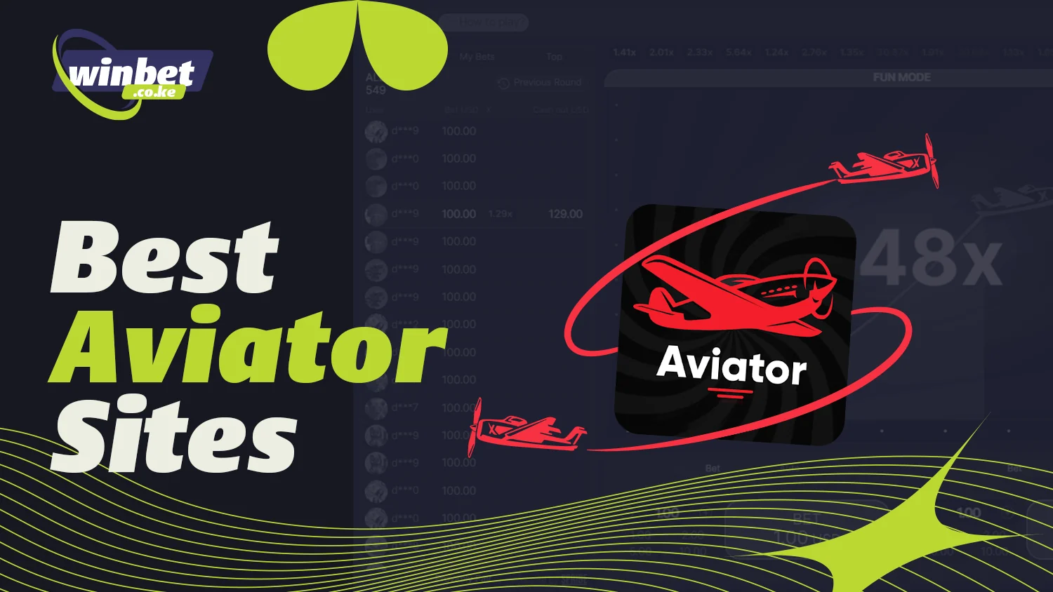 A popular crash game in Kenya is Aviator