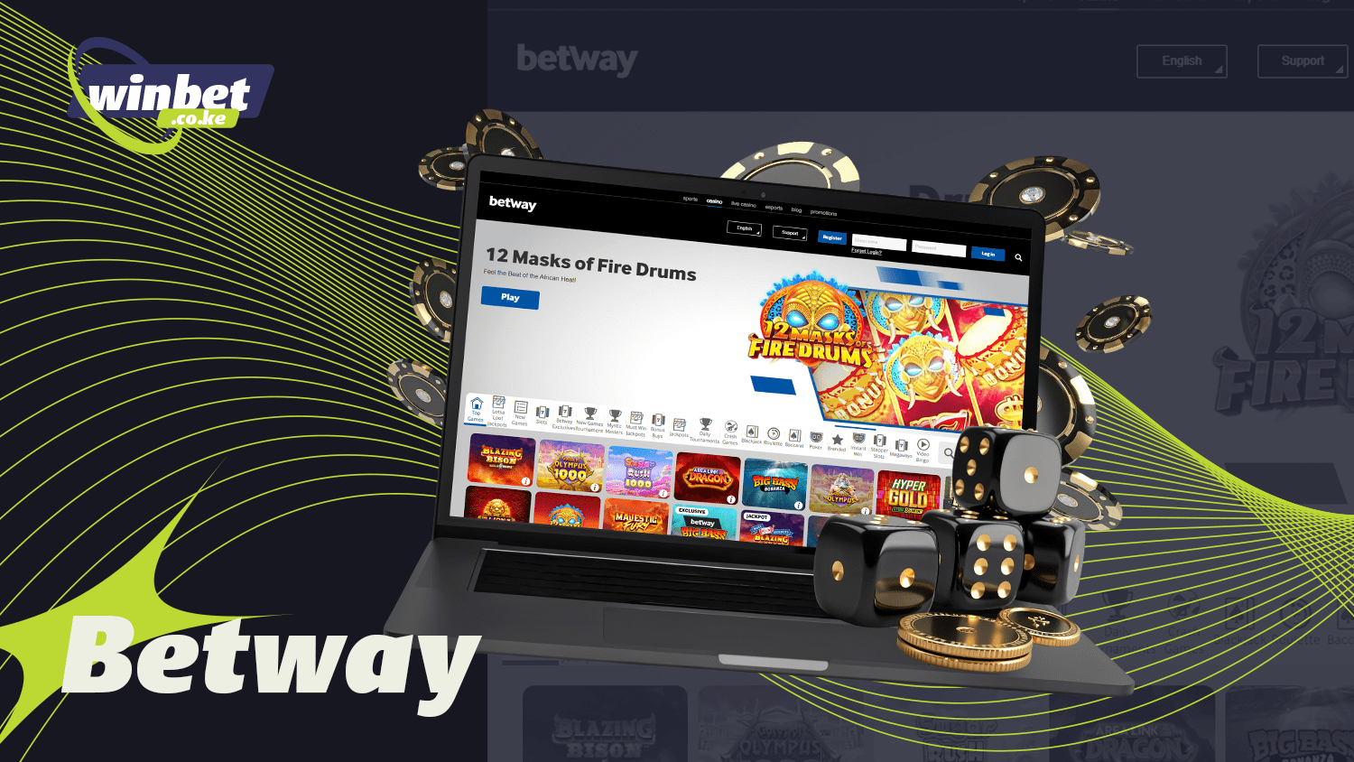 Of the best online casinos in Kenya is Betway