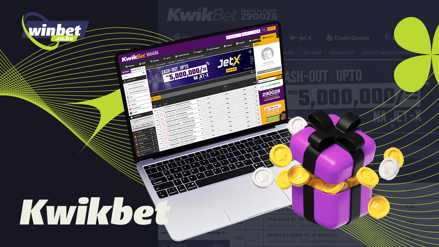 Kwikbet bookmaker offers good bonuses