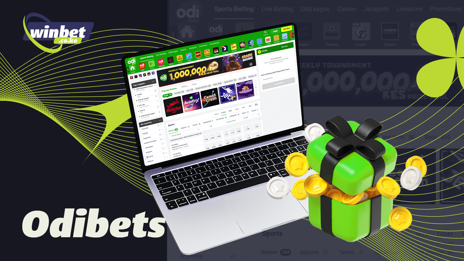 Odibets bookmaker offers good bonuses