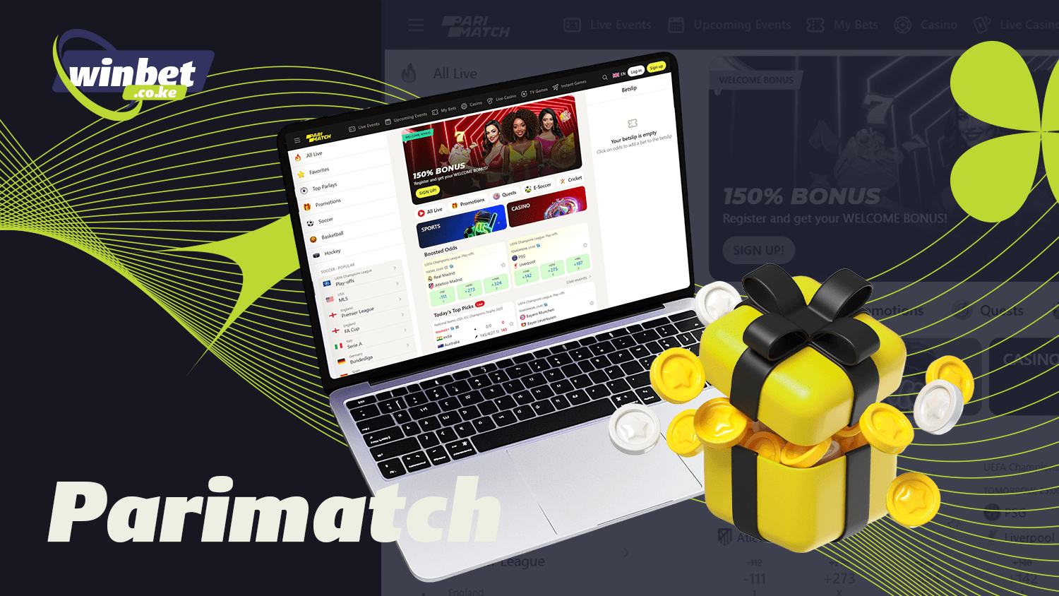 Parimatch bookmaker offers good bonuses