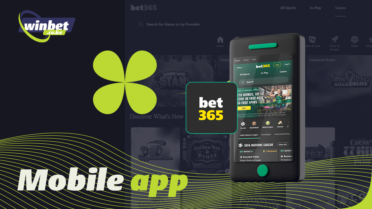 Thanks to the Bet365 app you can make sports bets