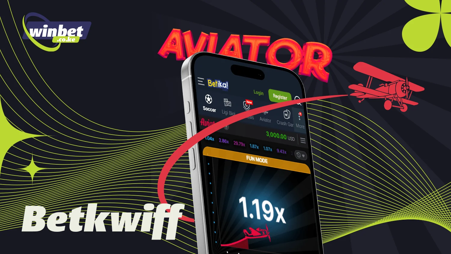 Betika is perfect for the Aviator crash game in Kenya