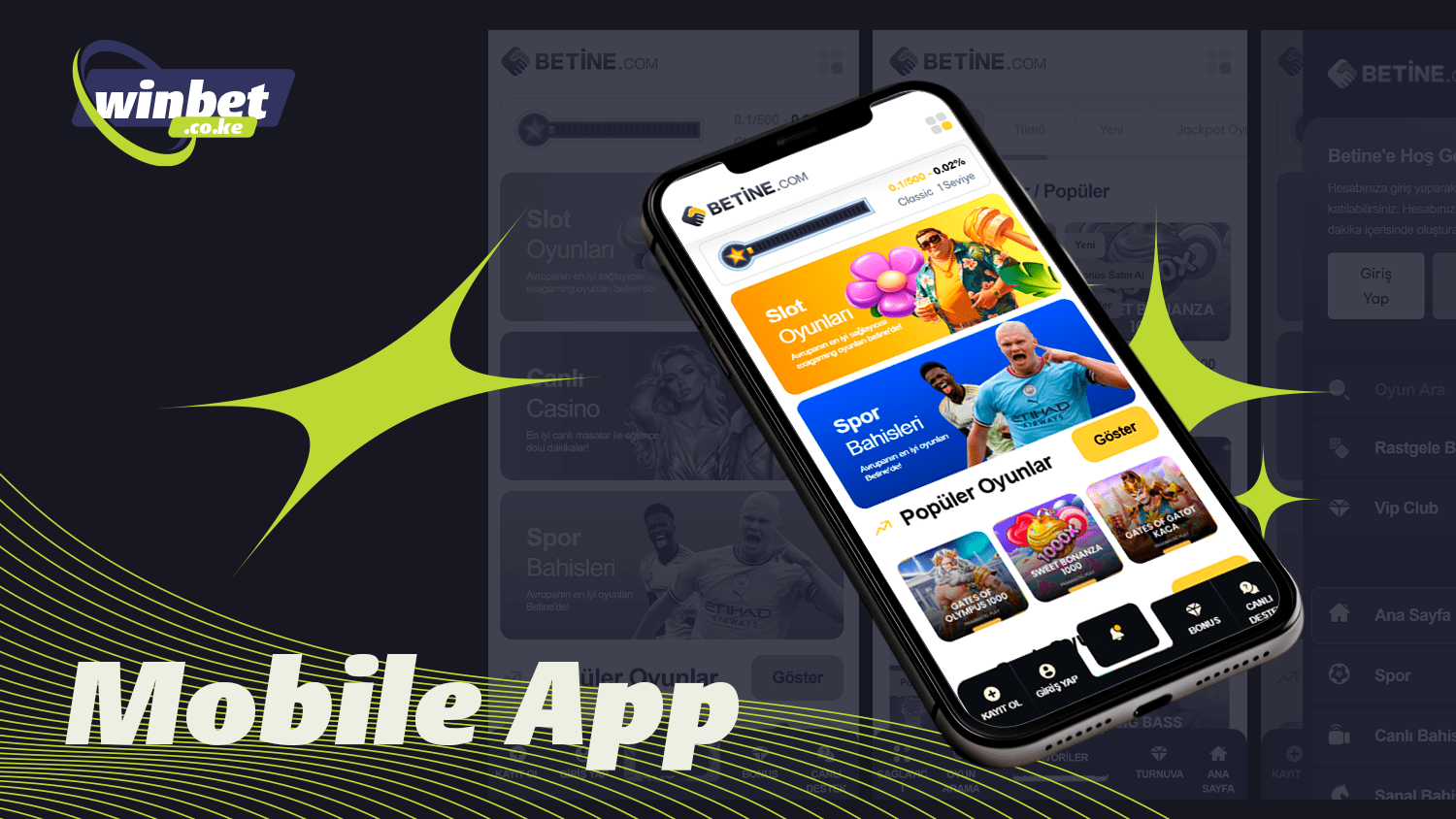 Betin Kenya has a user-friendly mobile app
