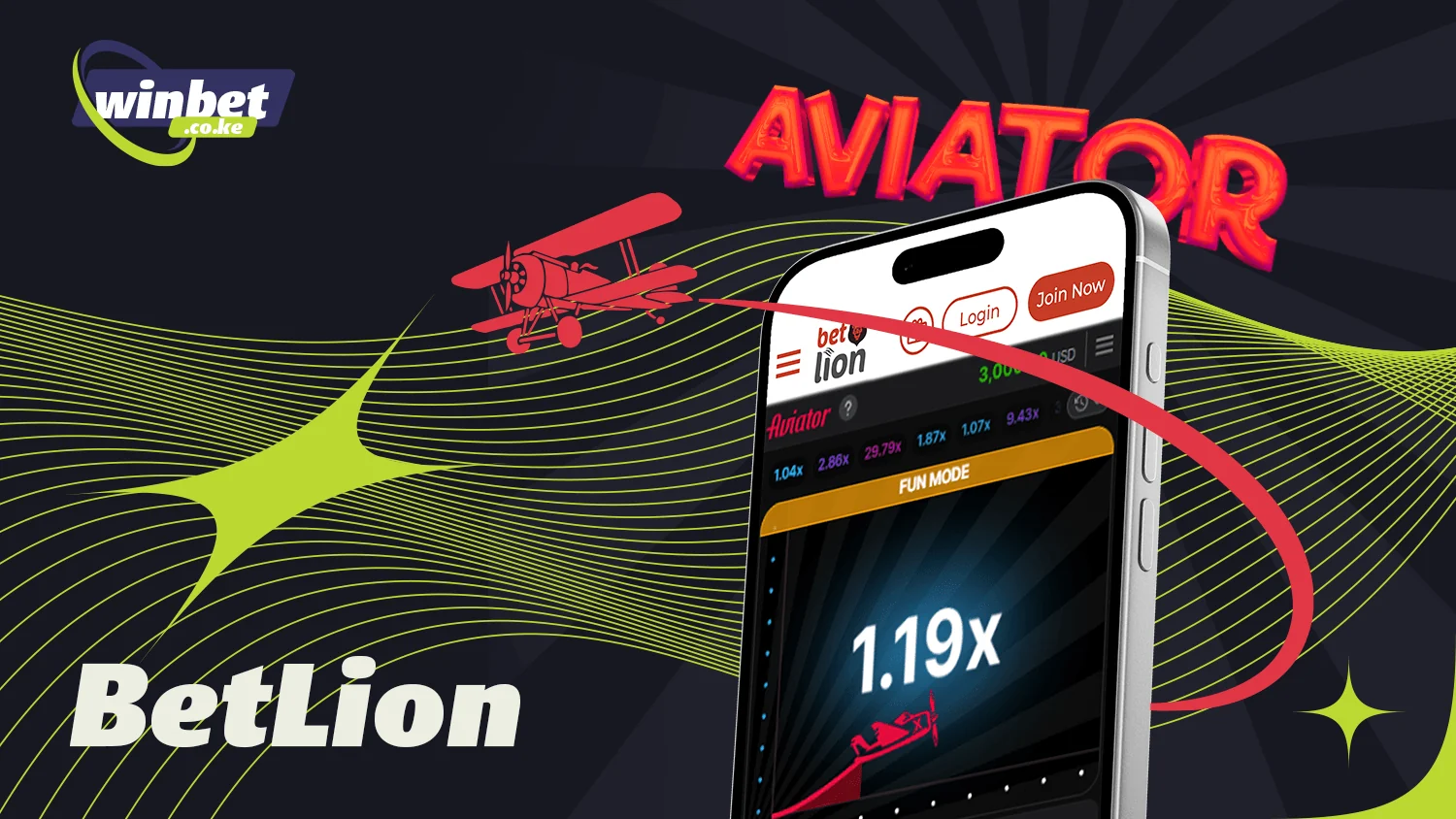 BetLion is perfect for the Aviator crash game in Kenya