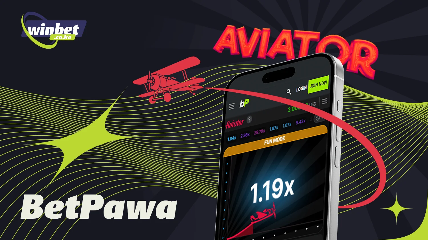 BetPawa is perfect for the Aviator crash game in Kenya