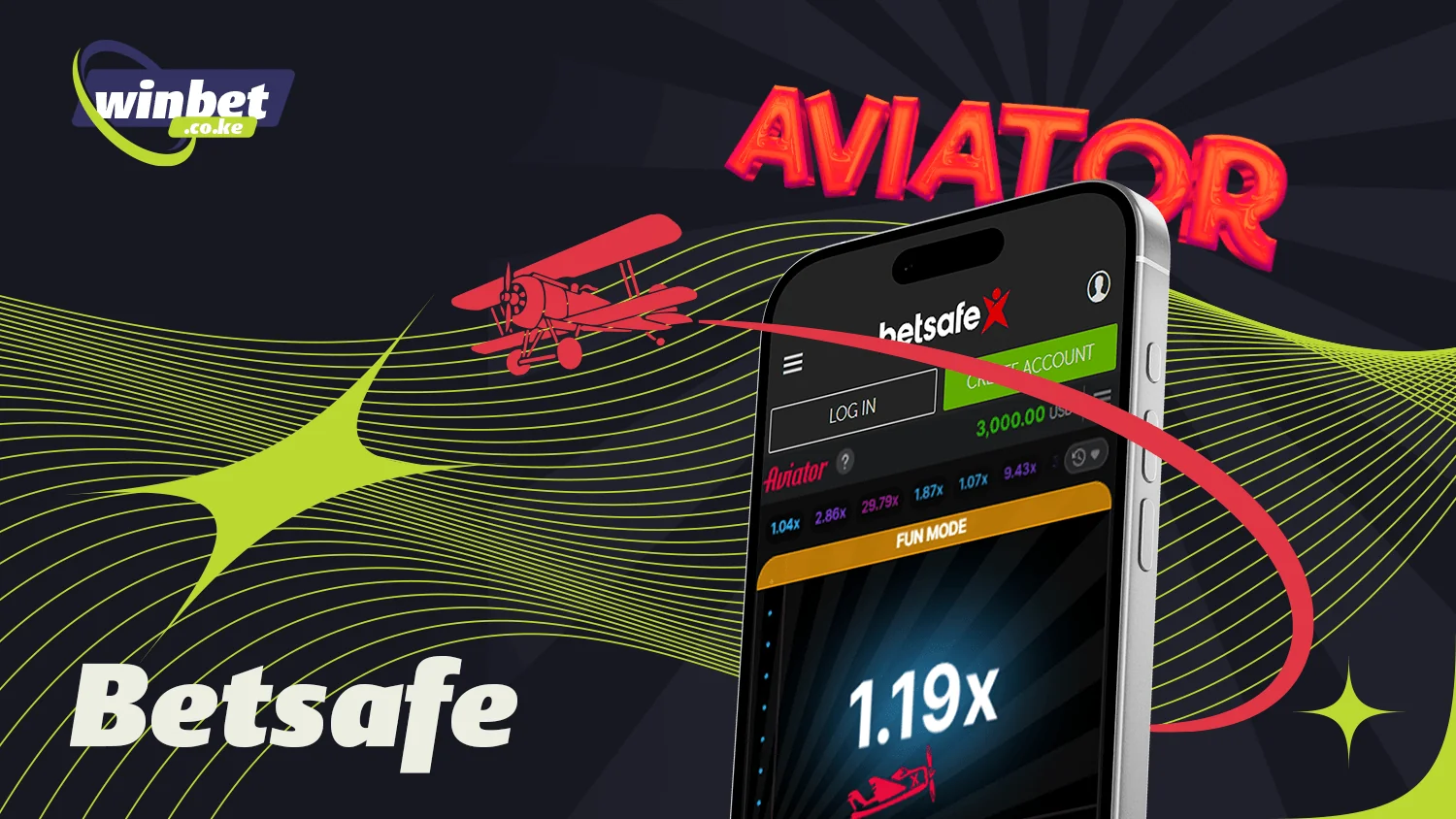 BetSafe is perfect for the Aviator crash game in Kenya