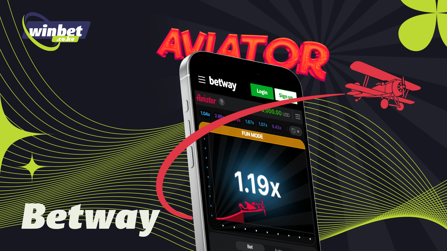 Betway is perfect for the Aviator crash game in Kenya