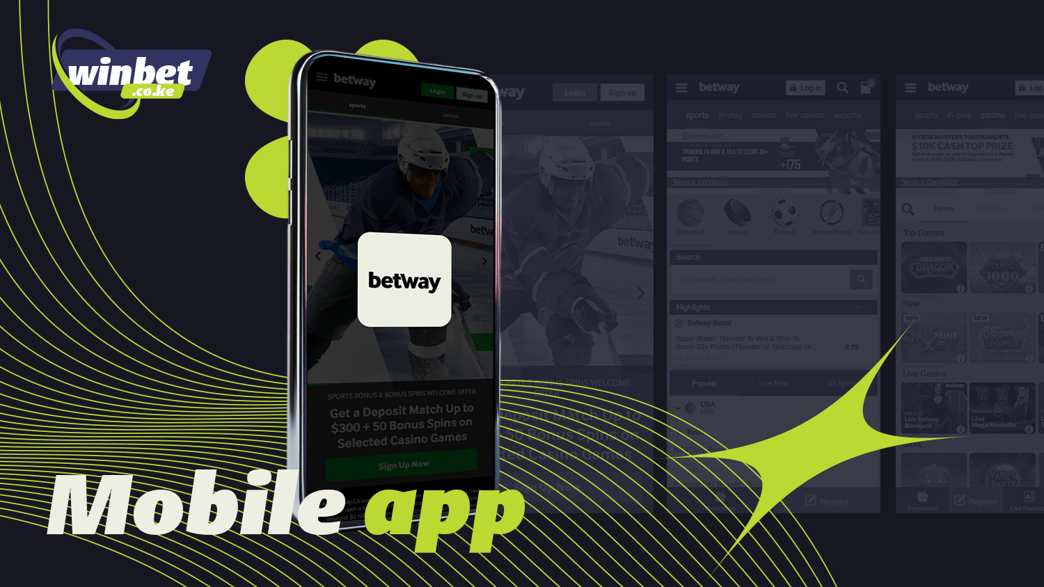 Betway Kenya has a user-friendly mobile app