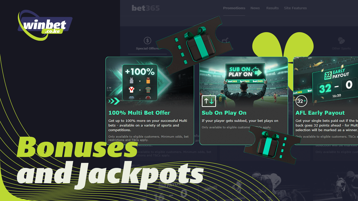 Bet365 offers bonuses for its players