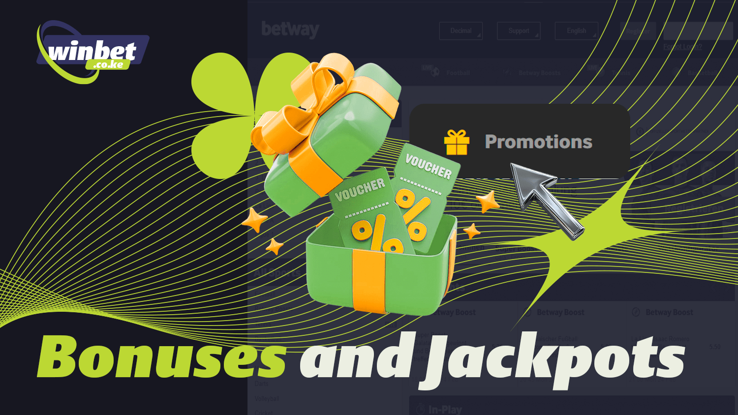 Betway pleases players with various bonuses