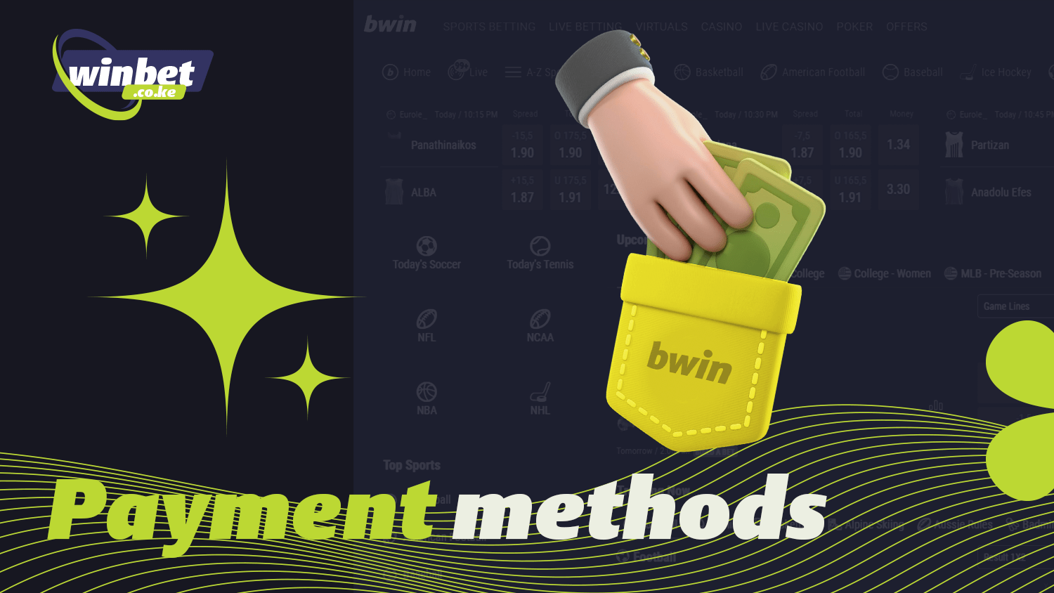 Bwin Kenya makes it easy to top up your balance