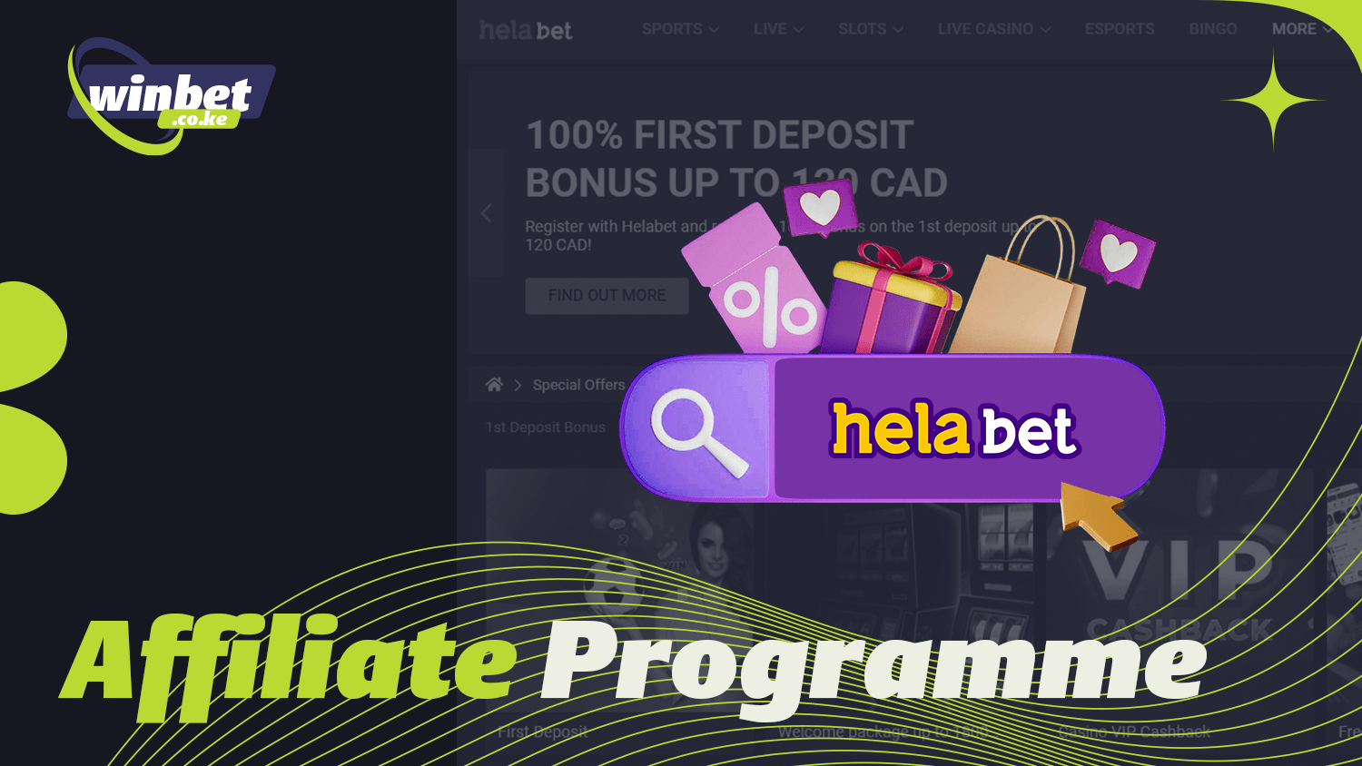Helabet users can participate in the affiliate program