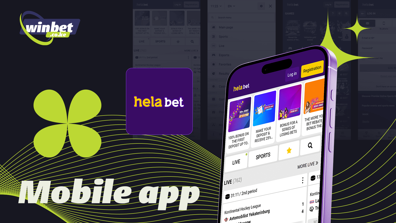 Helabet Kenya has a user-friendly mobile app