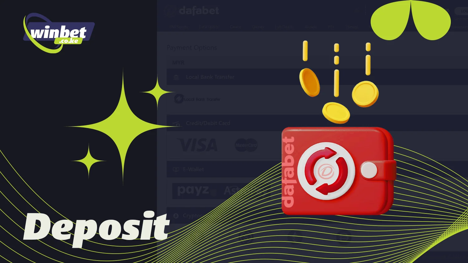 Quickly and easily top up your balance at Dafabet Kenya