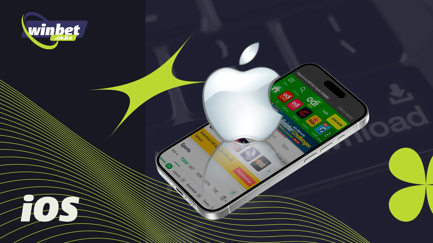 The process of downloading the Odibets app for iOS is simple