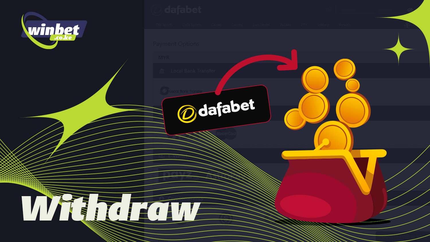 Withdraw your winnings quickly and easily at Dafabet Kenya