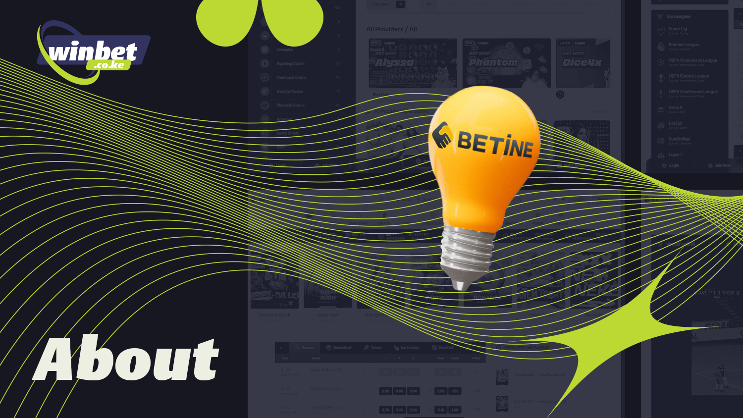 At Betin, you can play with the casino and place bets
