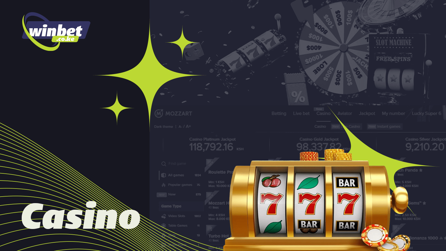 Mozzartbet has a large collection of gambling games