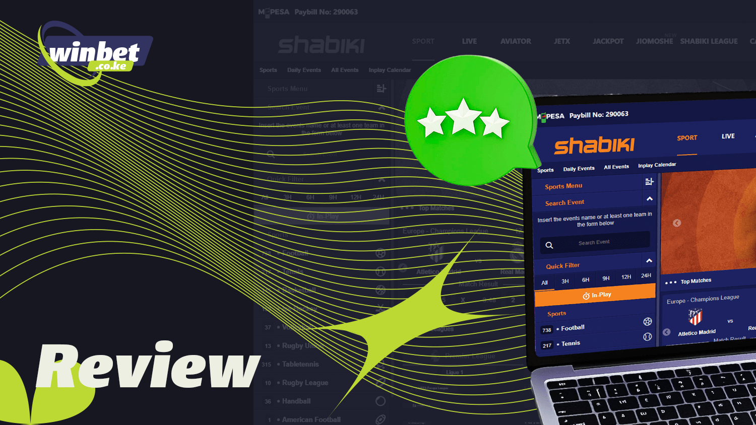 At Shabiki, you can play with the casino and place bets