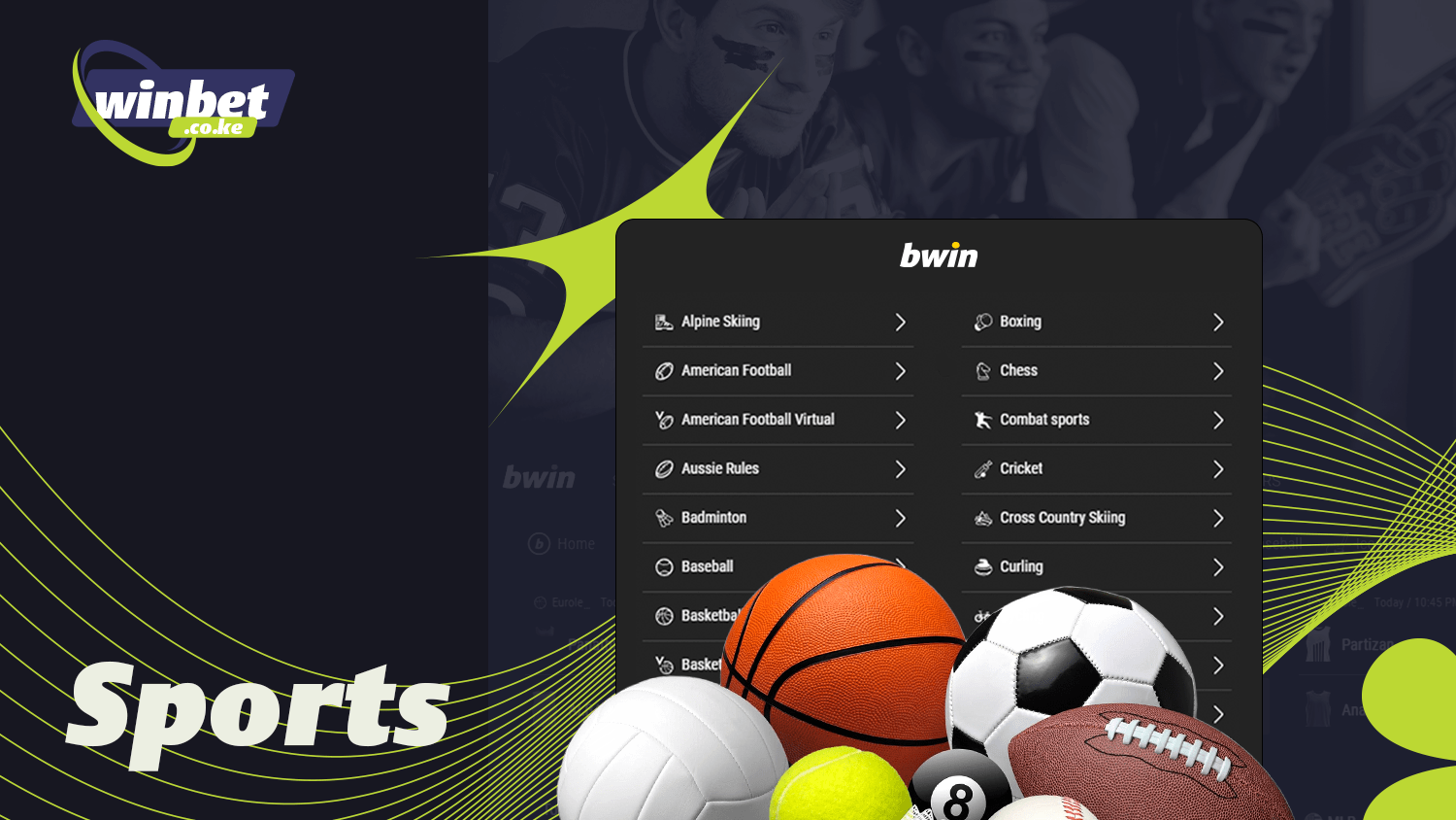 Bwin has everything for betting on sports matches