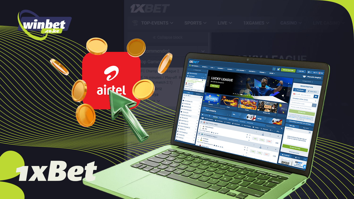 1xBet offers a convenient way to recharge via Airtel