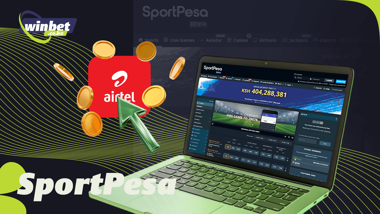 SportPesa offers a convenient way to recharge via Airtel