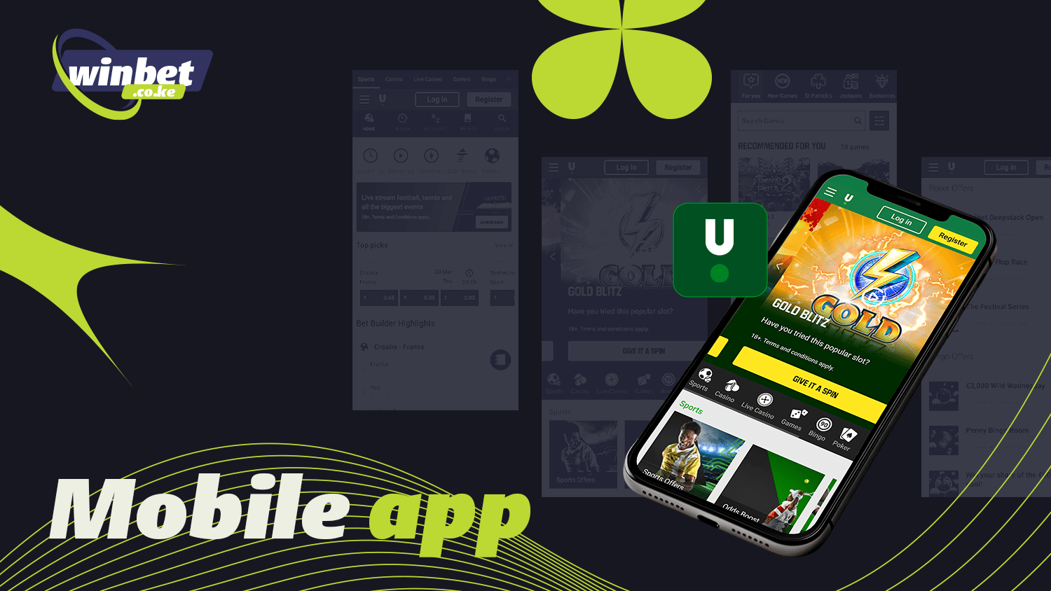 Thanks to the Unibet app you can make sports bets