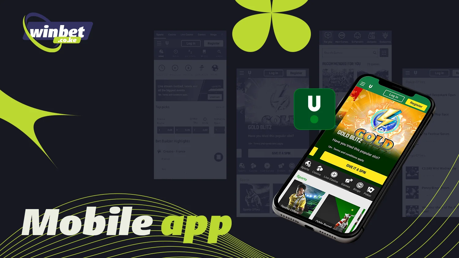 Thanks to the Unibet app you can make sports bets