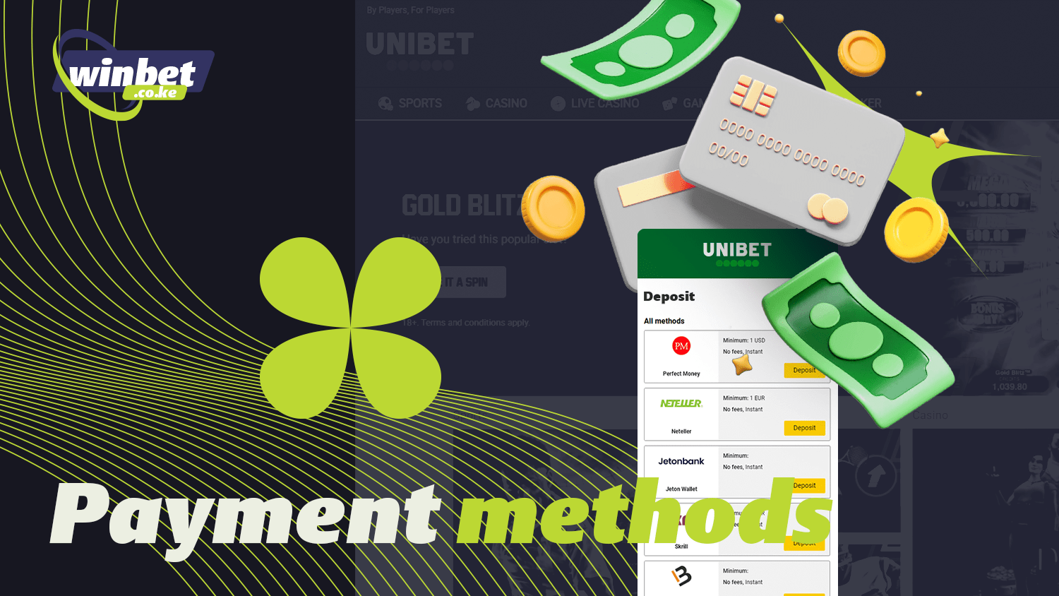 Unibet Kenya makes it easy to top up your balance