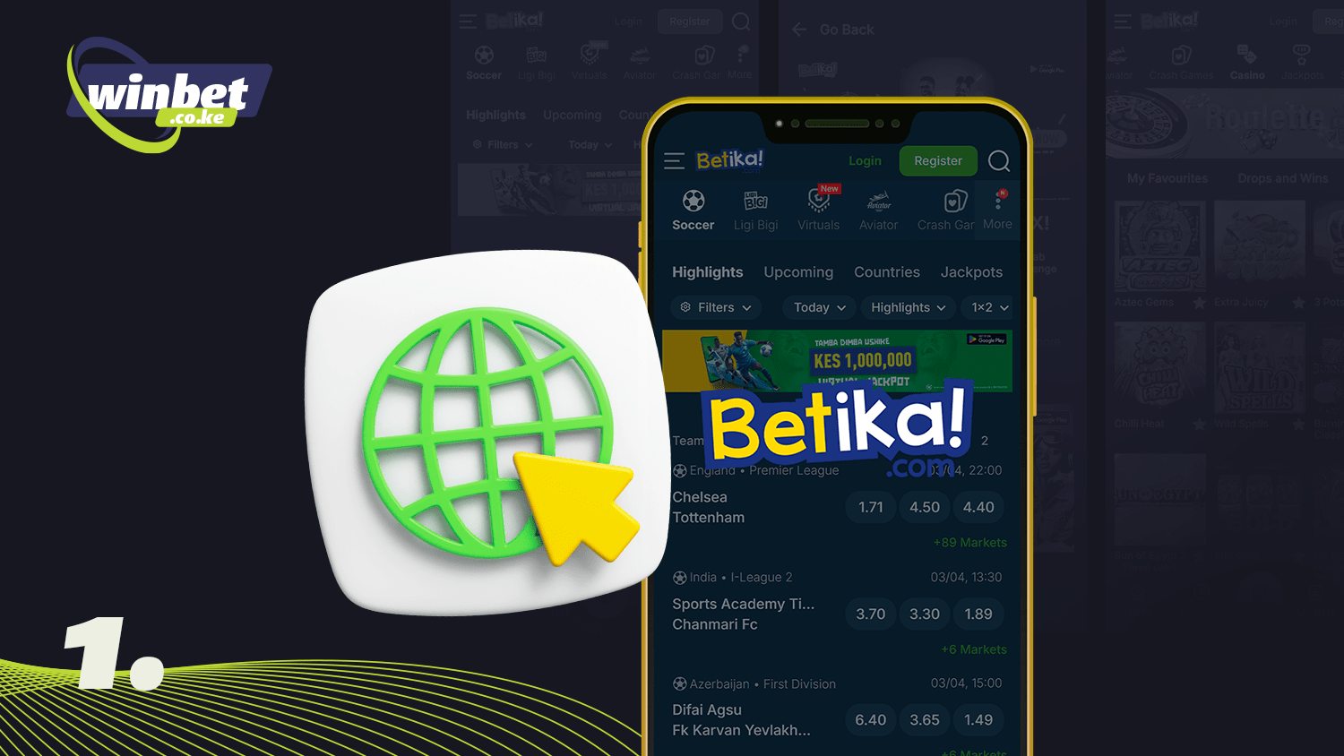 To download Betika app on android visit the official website