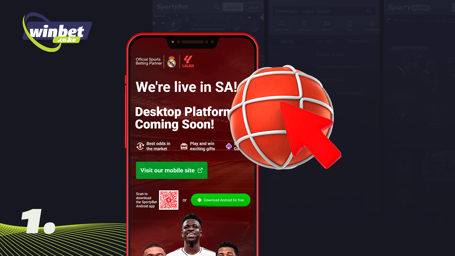 To download SportyBet app on android visit the official website