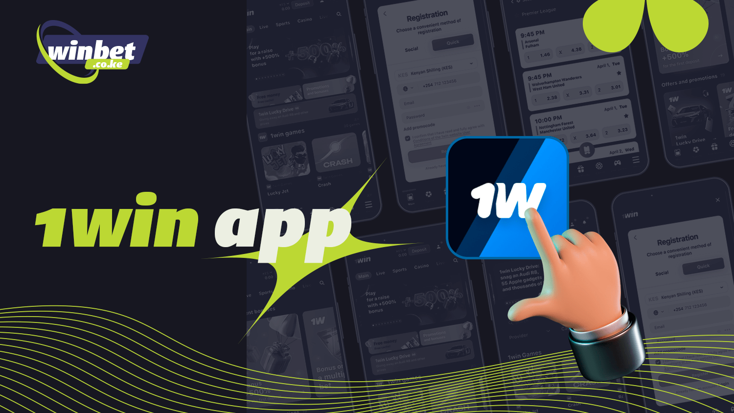 1win app is suitable for sports betting in Kenya