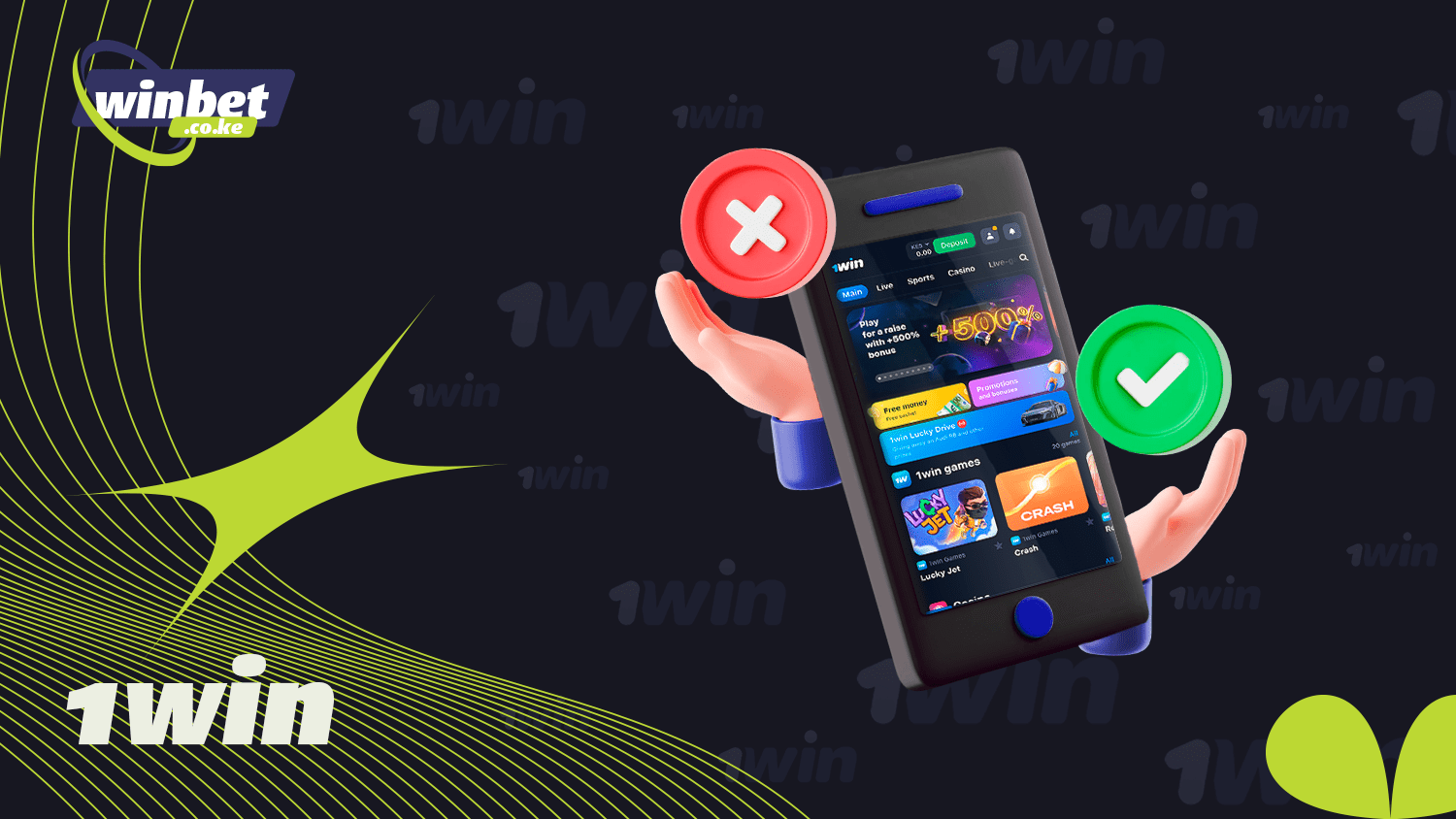 Check out the pros of the 1win app in Kenya