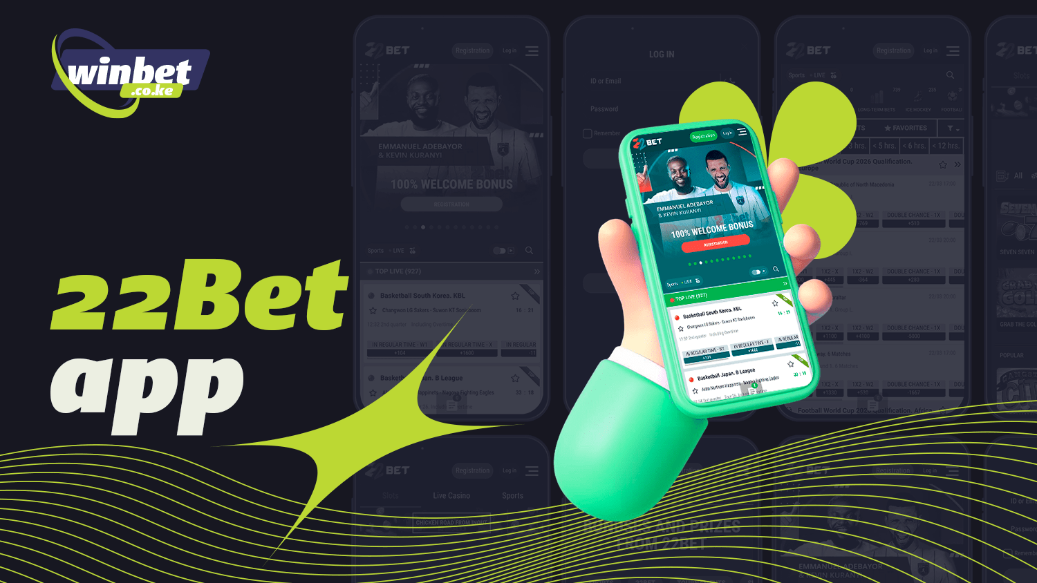 22Bet app is suitable for sports betting in Kenya