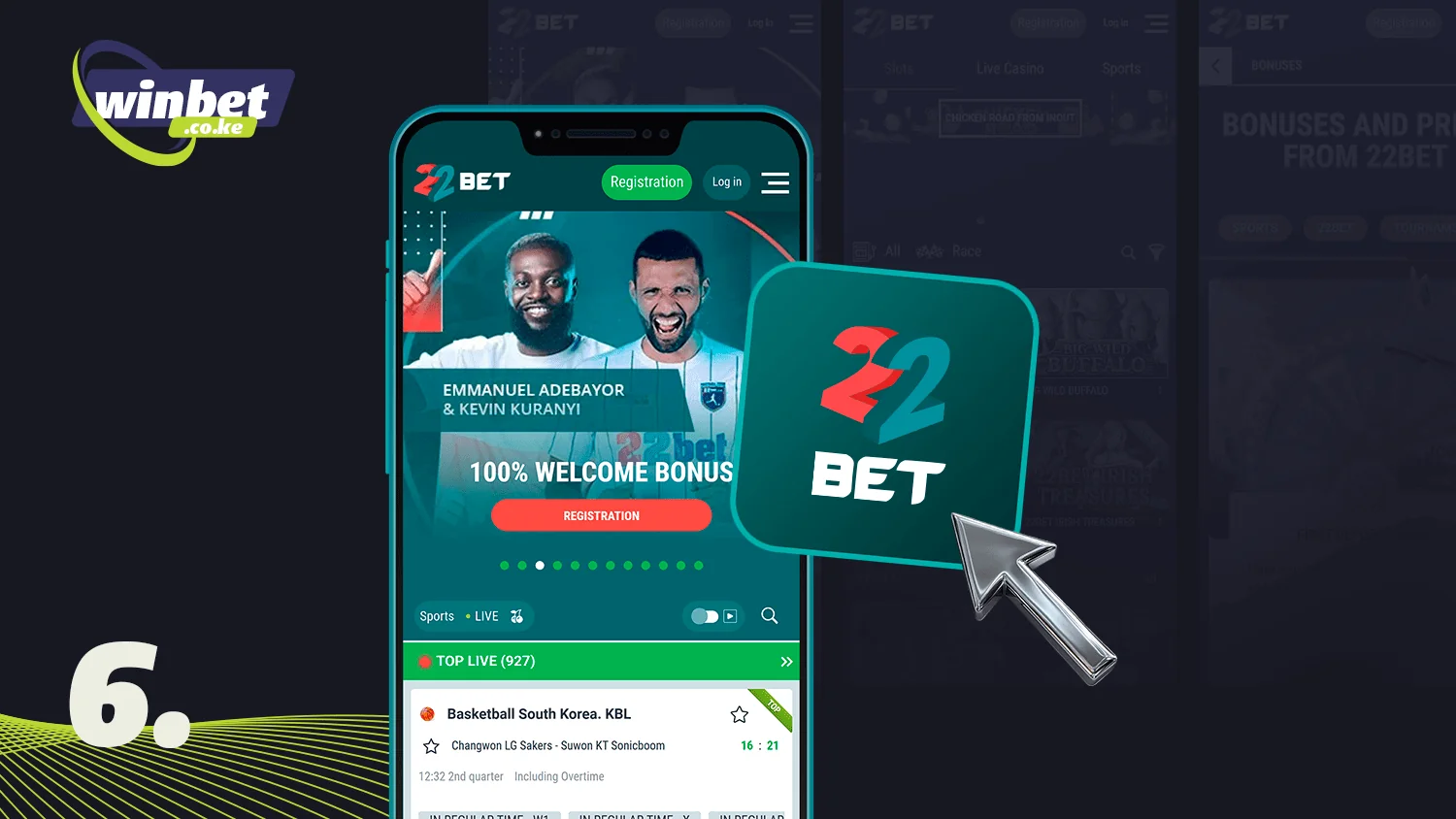 Wait for the installation and start betting in the 22Bet app