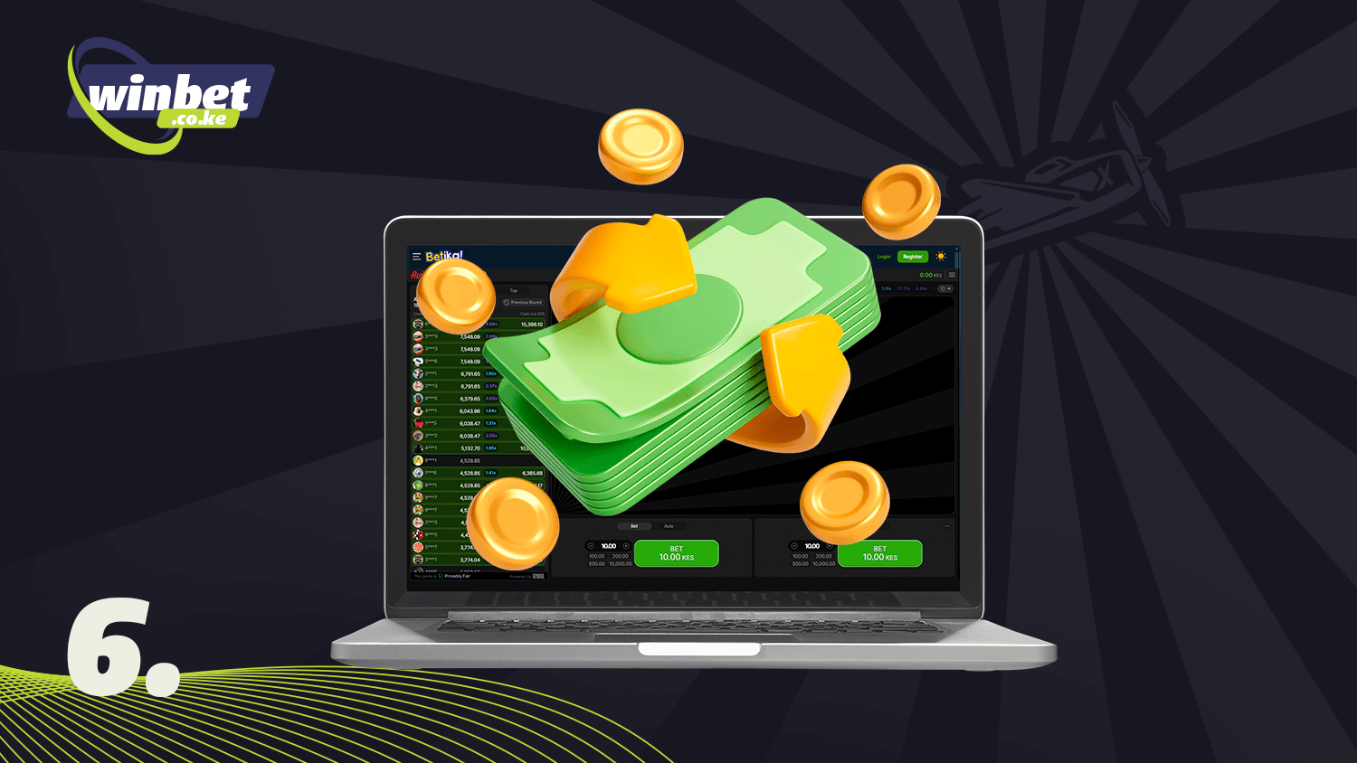 You can withdraw your winnings in Betika Aviator