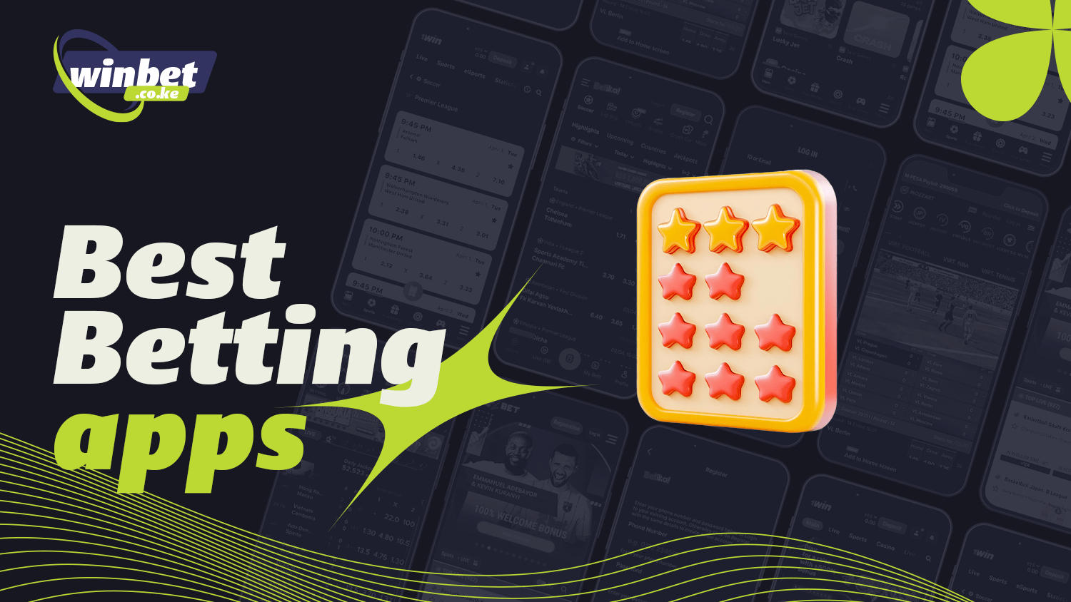 You can check out the best betting apps for Kenya