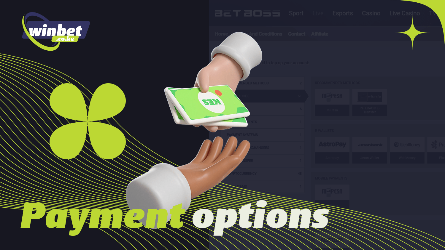 At Betboss you can deposit and withdraw your funds