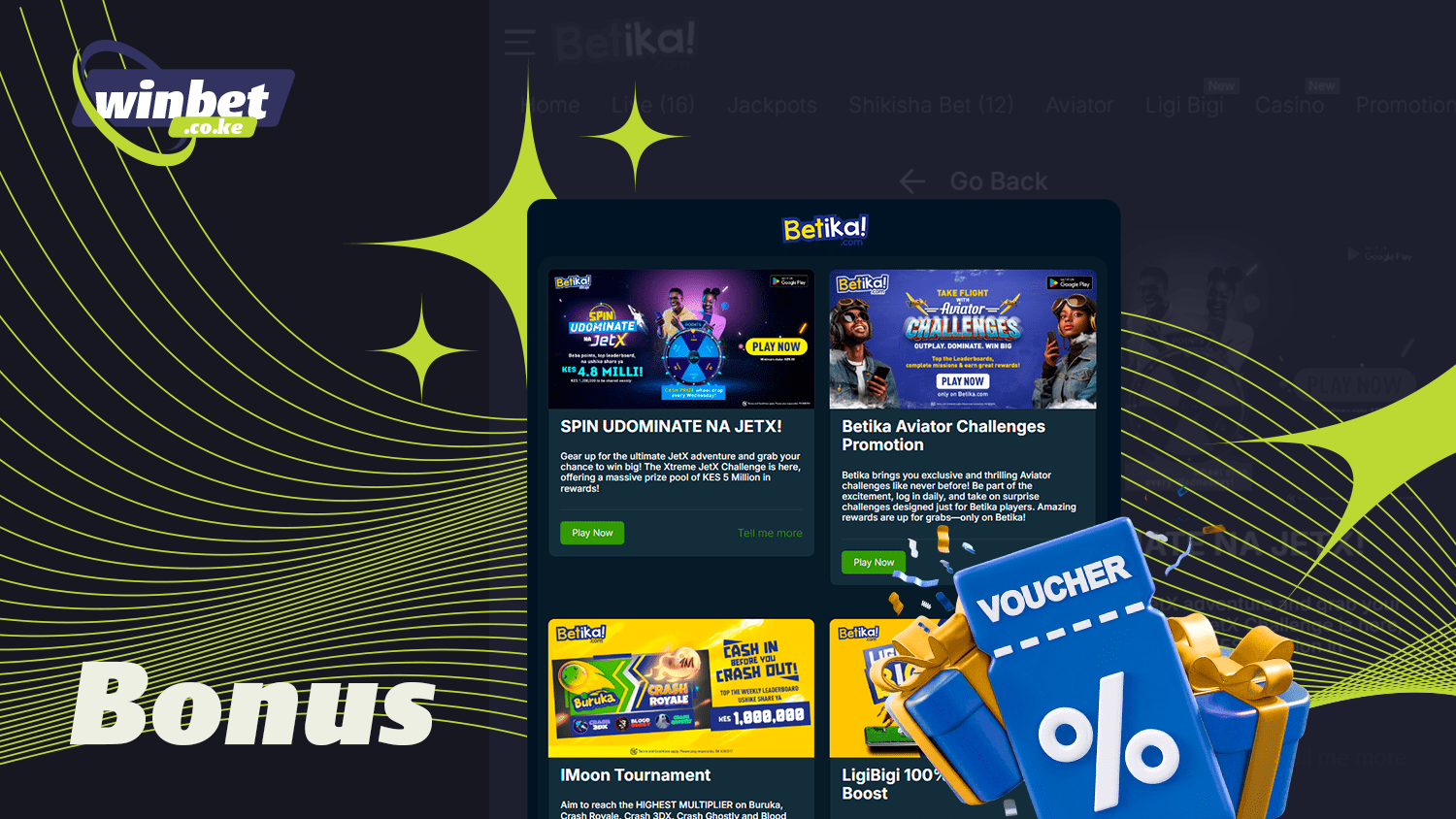 Bookmaker Betika offers good Bonuses